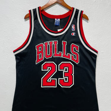 Vintage Michael Jordan Chicago Bulls Champion NBA Jersey Sz. L