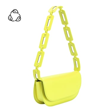 Inez Neon Yellow Recycled Vegan Crossbody Bag Pre-Order 1/30