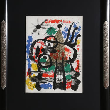 Joan Miro, Plate 5 (Owl) from Raymond Queneau Album 19, Lithograph 