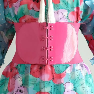 Statement Fuchsia Pink Waist Belt / ML