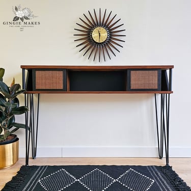 Upcycled Mid-century Modern Entryway/Console/Accent Table ***please read ENTIRE listing prior to purchasing SHIPPING is NOT free 
