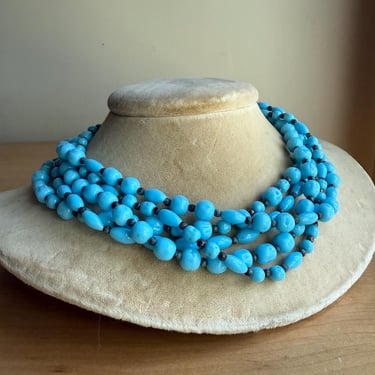 Vintage French Glass Necklace 
