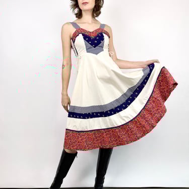Gunne Sax Don't Mind If I Dosey Do Sundress