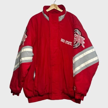 Vintage Ohio State OSU Buckeyes Parka Jacket XL