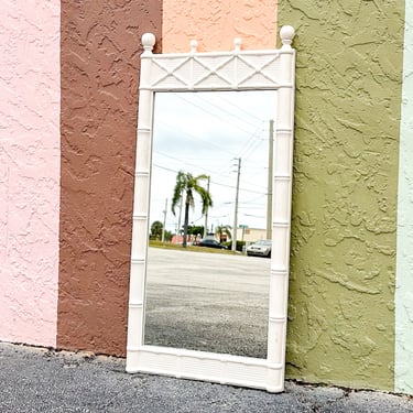 Palm Beach Style Faux Bamboo Mirror