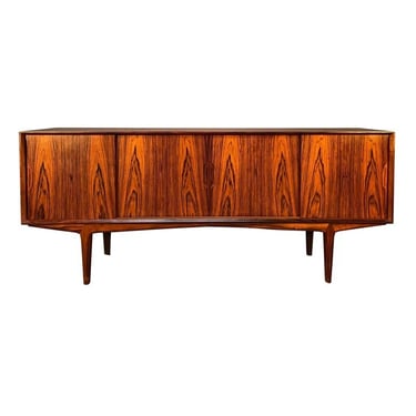 Vintage Danish Mid Century Modern Rosewood Credenza by Knud Nielsen 