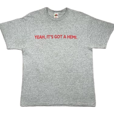 Vintage 90s/Y2K “Yeah, It’s Got A Hemi” Double Sided Dodge & Mopar Graphic T-Shirt Size Medium/Large 