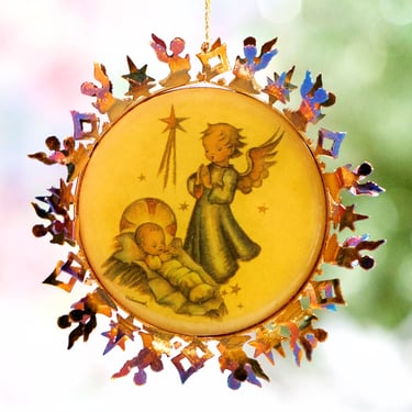 VINTAGE: 1988 - M. J. Hummel Gold Christmas Ornament - ARS Edition - Collector's Ornaments - Christmas Ornaments - Holiday - SKU 00034932 