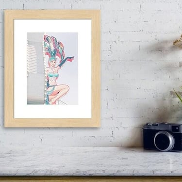 Las Vegas Photo, Vintage Las Vegas Print, Vegas Showgirl Wall Art, Travel Photography, Travel Print, Bohemian Pastel Wall Art, Nevada Photo 