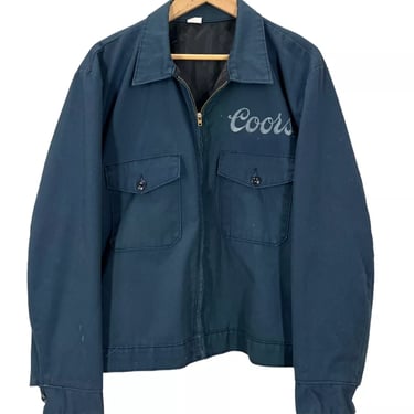 Vintage 70's Coors Beer Employee Jacket Large