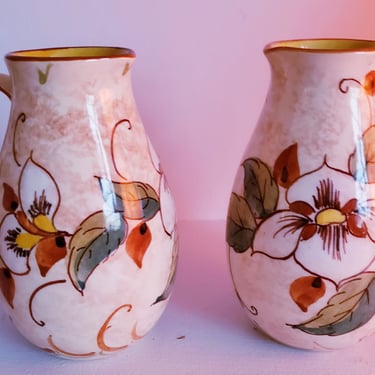 RARE vintage mini pitcher small vase signed Zenith Gouda pottery 