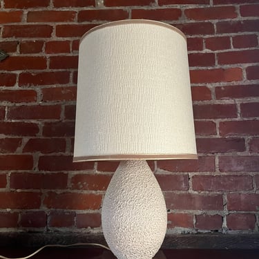 Wood and Ceramic Mid-Century Lamp 