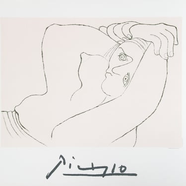 Femme Couchee by Pablo Picasso, Marina Picasso Estate Lithograph Poster 
