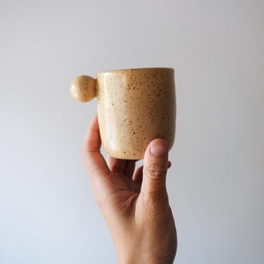 SECONDS SALE // Anji Cup in Biscotti // Ceramic Espresso Mug 