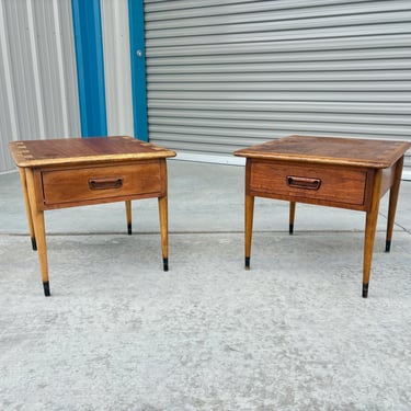 1960s Mid Century Pair of End Tables by Lane 