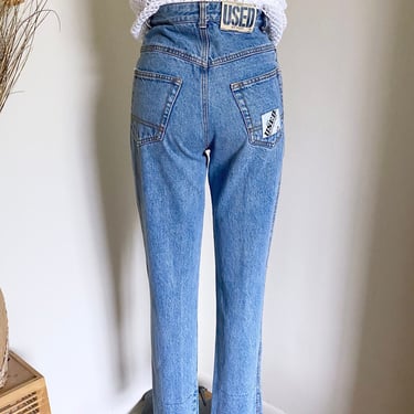 Vintage 90's High Waisted Skinny Jeans, XXS 