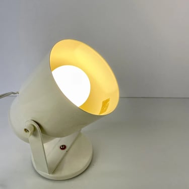 Vintage Modern White Metal Can Spot Light Lamp Adjustable Portable Art Display
