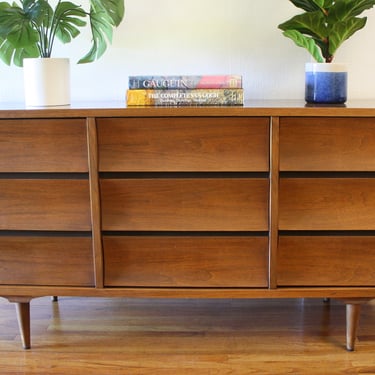 Mid Century Modern Low Dresser Credenza by Johnson Carper