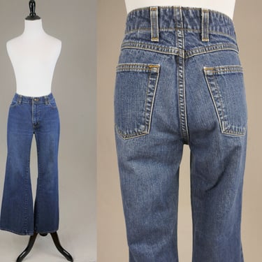 90s Old Navy Jeans - 31" waist - Bootcut or Flare - Blue Denim Pants - Vintage 1990s - 30.75" inseam 