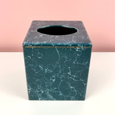 Faux Marble Tissue Box Cover 