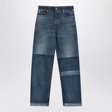 Gucci Two-Tone Wide-Leg Jeans With Stone-Washed Treatment Women