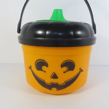 Vintage McDonalds Jack O Lantern Trick or Treat Candy Pail Bucket 