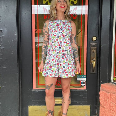 60s flower power romper