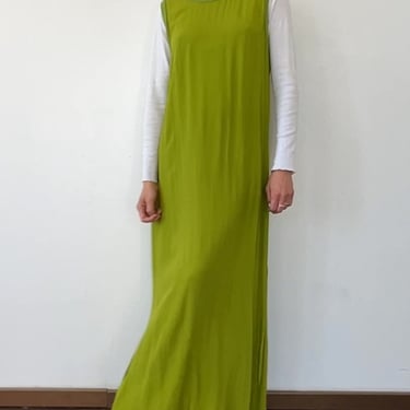 Lime Sheer Column Dress (L)