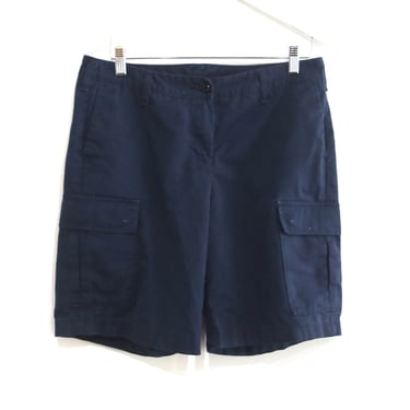 vintage navy blue CARGO workwear shorts men's vintage y2k skater baggy shorts -- size 32 waist small/medium 