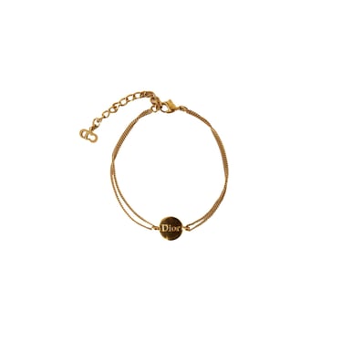Dior Gold Logo Double Bracelet