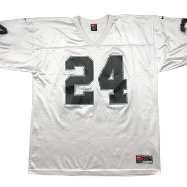 Vintage 90s Nike Team Oakland Raiders Football Charles Woodson #24 NFL Away Jersey Size XXL 