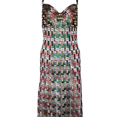 Zac Posen Spring 2006 &quot;Pompeii&quot; Multicolor Halter Dress, New/Old