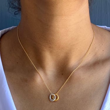 Philippa Roberts | 16" Two Little Circles Necklace