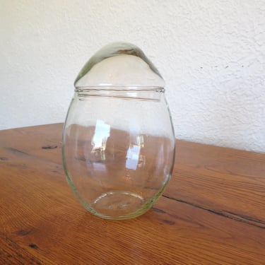 Vintage Libbey Glass Egg Jar Storage Display Candy Crystal Creations 6