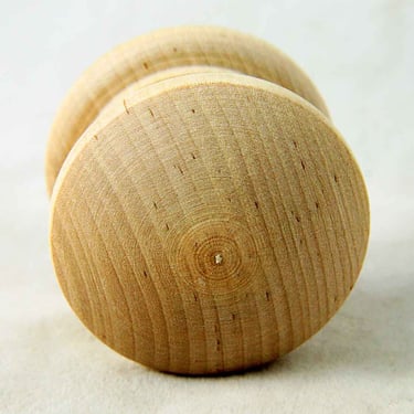 Unfinished 2 in. Wooden Drawer Cabinet Knob