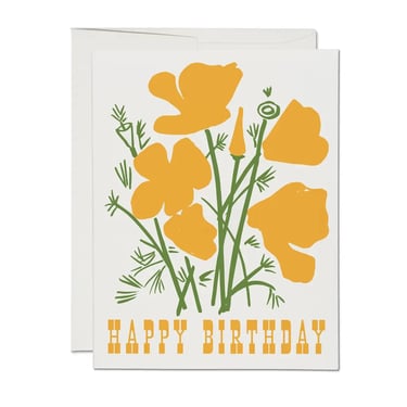 California Poppies Card