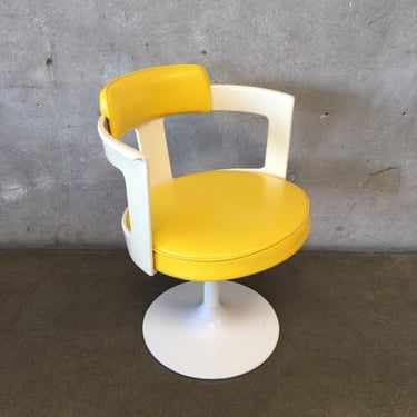 Mid Century Modern Atomic space Age Swivel Chair by DayStrom