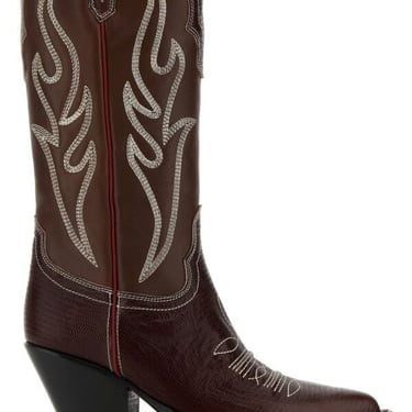 Sonora Women Brown Leather Santa Fe Boots