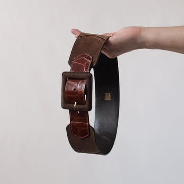 Vintage Bergdorf Goodman Italian Leather Belt