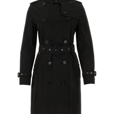 Burberry Woman Black Polyester Trench Coat