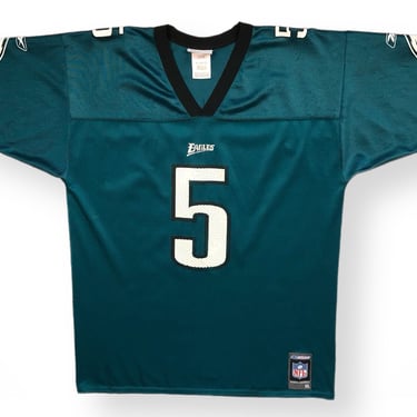 Vintage 90s/00s Reebok Philadelphia Eagles Donavon McNabb #5 NFL Football Home Jersey Size Large/XL 