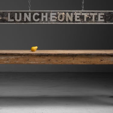 Luncheonette Sign / Farmhouse Table