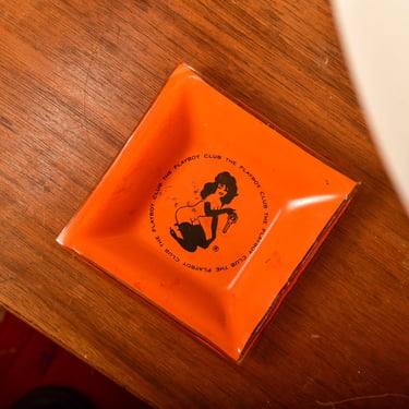 1960's The Playboy Club Orange Glass Ashtray, Leroy | Good's