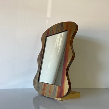 80's Postmodern Table Top Vanity Mirror 