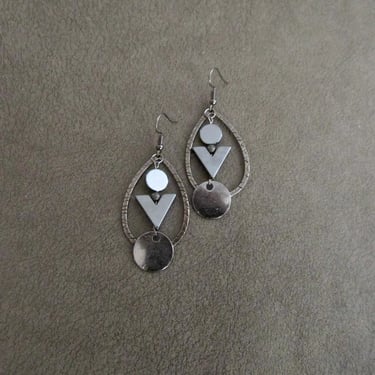 Gunmetal 2025 chandelier earrings