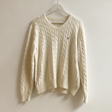 Cloud Cotton Cable Knit Pullover