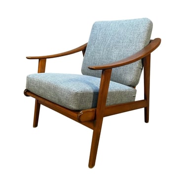 Vintage Danish Mid Century Modern Lounge Chair in the Manner of Folke Ohlsson 