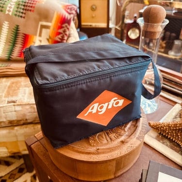 Vintage Agfa Navy Blue Film Bag - 1990s 