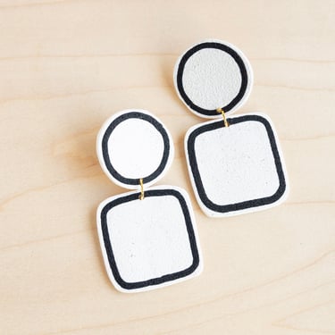 The Ellory Co: Align Square Earrings