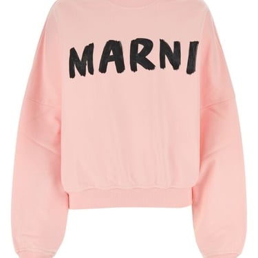 Marni Women Pink Cotton Oversize Sweatshirt